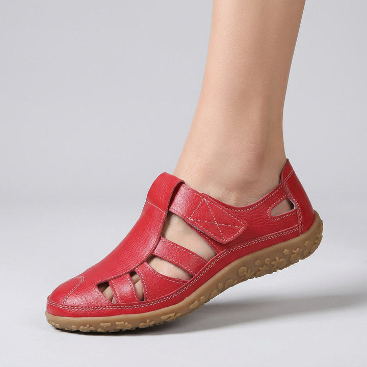 Women's walking sandals, non-slip orthopedic design with comfortable arch support and footbed.