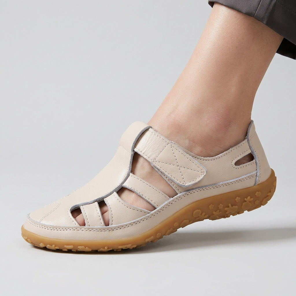 Comfortable & lightweight womens slip-on sandals, non-slip, orthopedic design with arch support.