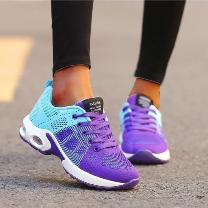 Comfortable women's orthopedic running shoes for daily wear, designed for all foot widths.