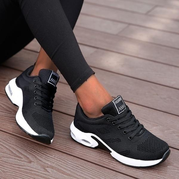 Women's running shoes with superior shock absorption & orthopedic support for ultimate foot comfort.