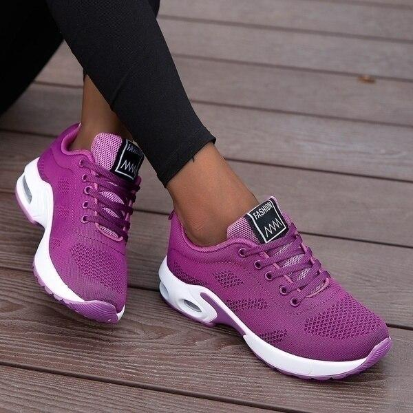 Versatile women's supportive footwear for running, walking & daily wear, fitting all foot widths.
