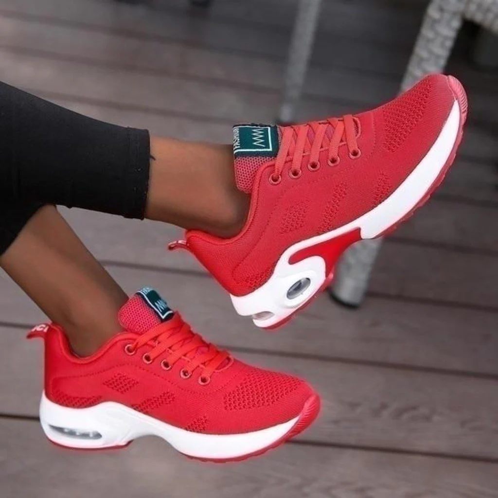 Stylish women's orthopedic running shoes; wide/narrow fit, shock absorption, heel & posture support.