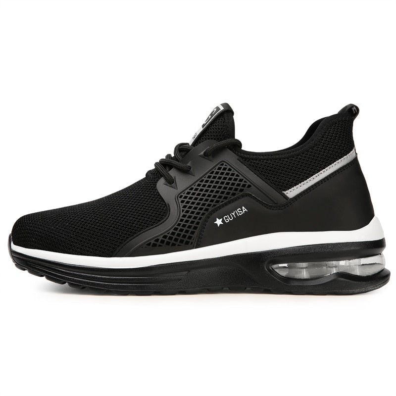 Women's orthopedic safety sneakers with steel toe. Protective, slip-resistant footwear for comfortable industrial work.