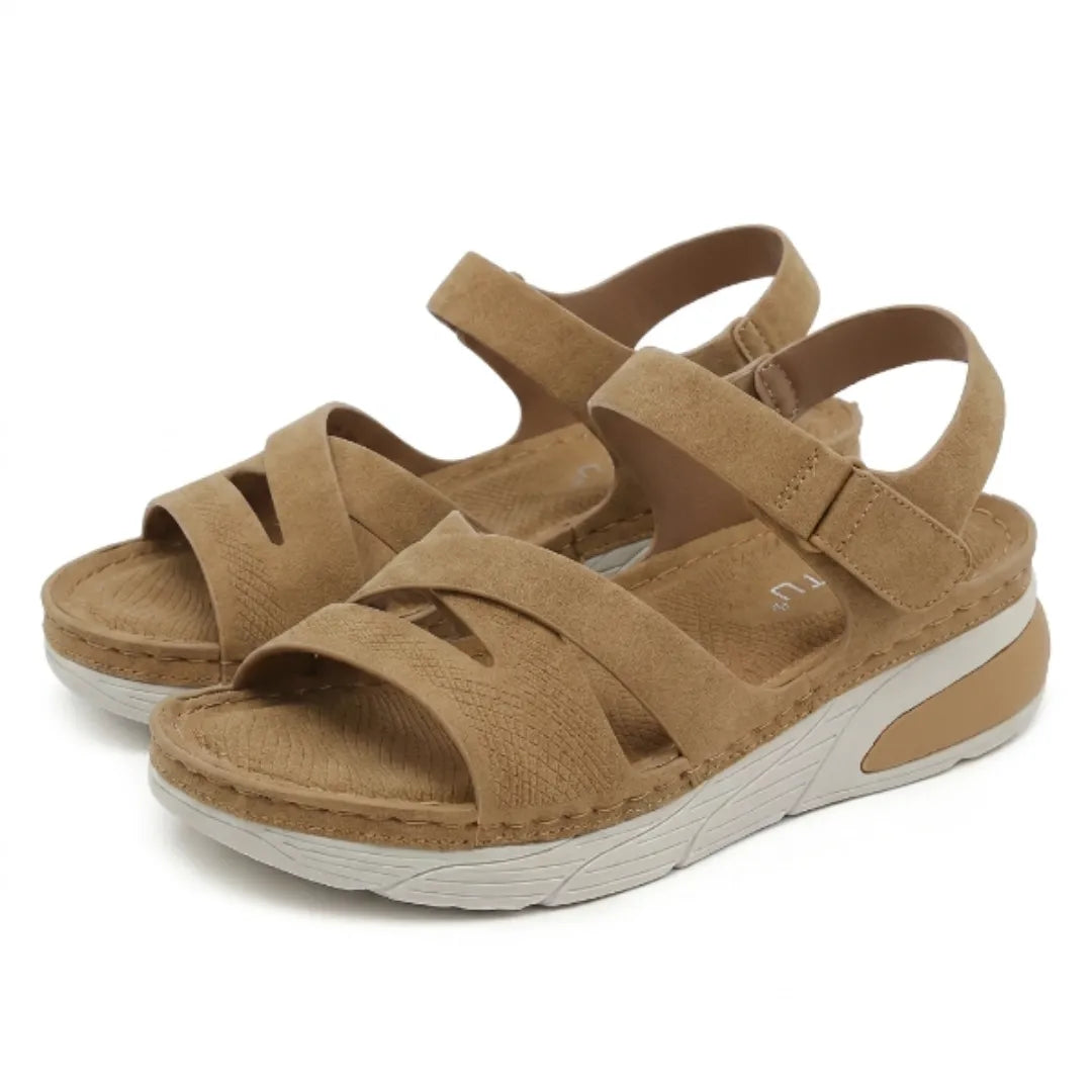 Women's adjustable strap orthopedic sandals providing supreme comfort & foot support for long walks.