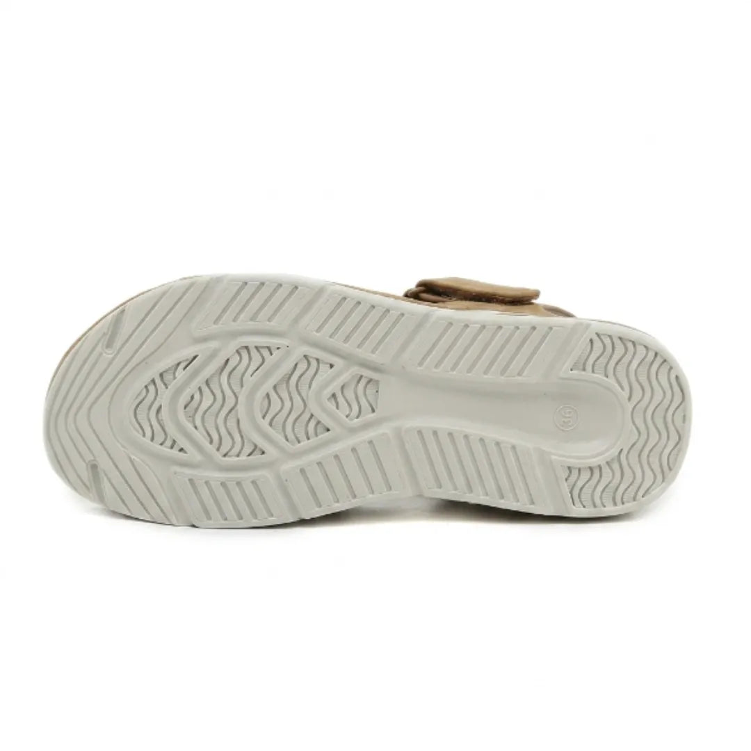 Women's comfort sandals with adjustable straps, orthopedic arch support for pain relief & walking support.