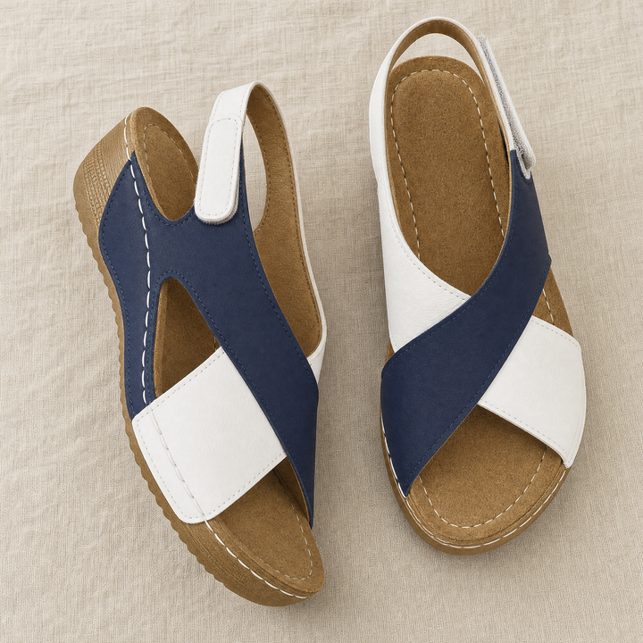 Stylish casual women's orthopedic sandals with supportive arch and adjustable straps for summer.