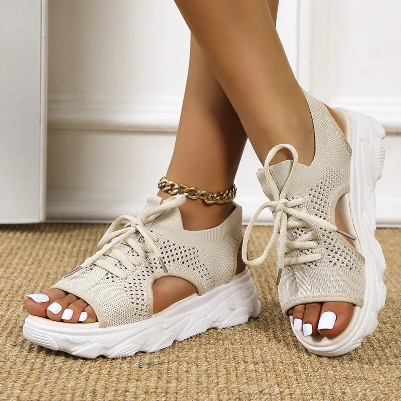 Casual women's orthopedic sandals with adjustable straps, perfect for summer, offering foot support.