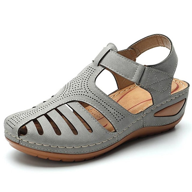 Ergonomic women's sandals with adjustable straps, orthopedic arch support for customized comfort & pain relief.