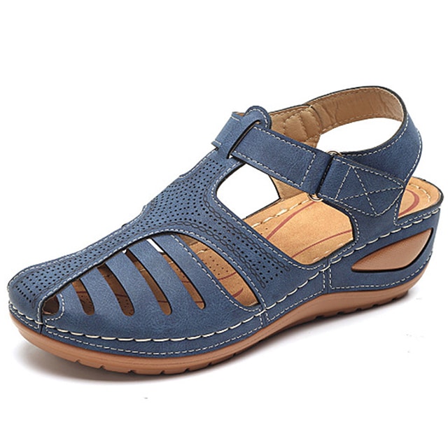 Summer women's orthopedic sandals featuring arch support, ergonomic design & comfortable adjustable straps.