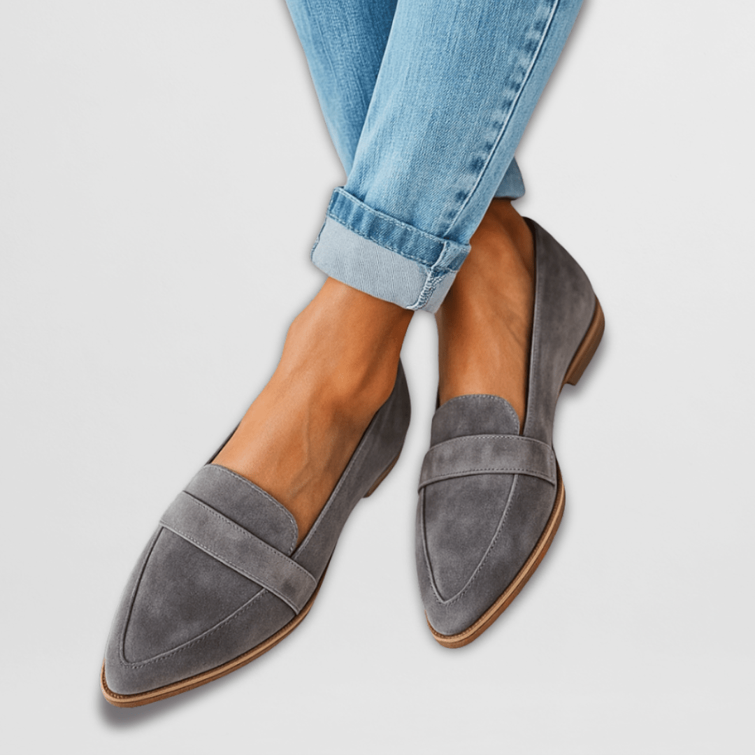 Lightweight & breathable women's slip-on loafers with orthopedic support for all-day comfort.