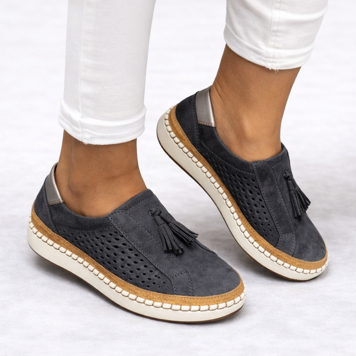 Lightweight, breathable women's orthopedic slip-on shoes for casual daily wear and ultimate comfort.