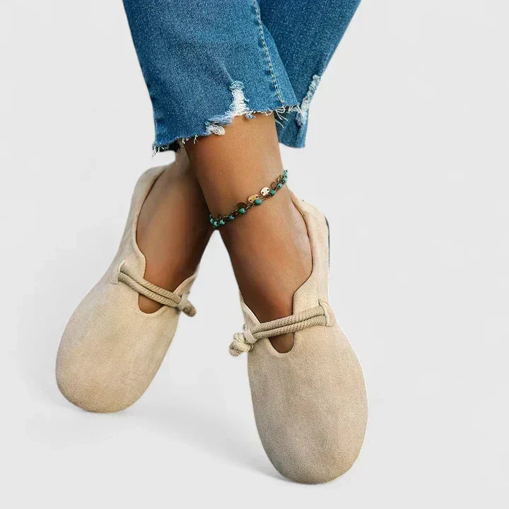 Cushioned women's slip-on loafers with ergonomic design, perfect for all-day foot comfort & support.
