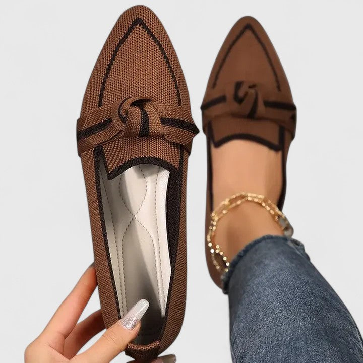 Comfortable women's orthopedic slip-on loafers, shock-absorbing for all-day arch support.