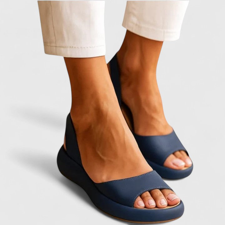 Stylish women's slip-on orthopedic sandals for everyday wear & foot comfort.