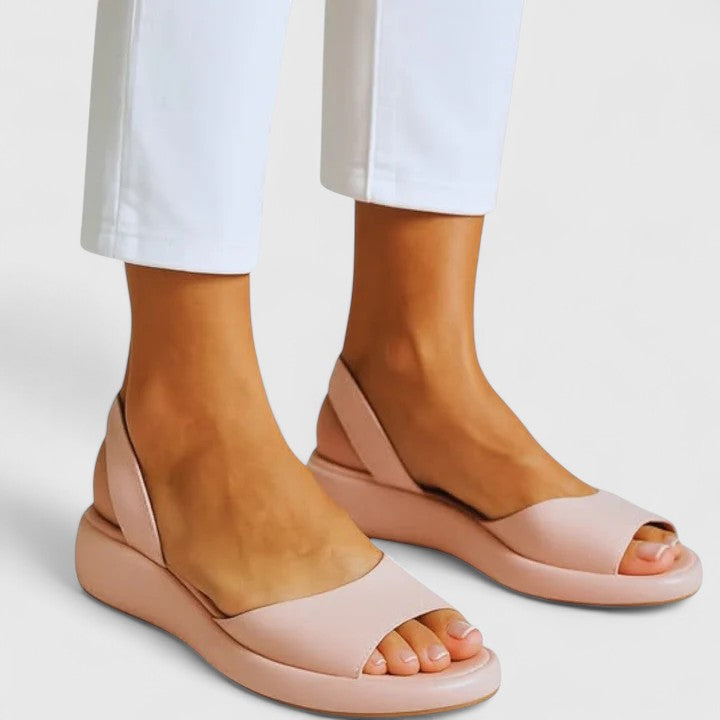 Summer slip-on sandals for women, offering orthopedic arch support and comfort.