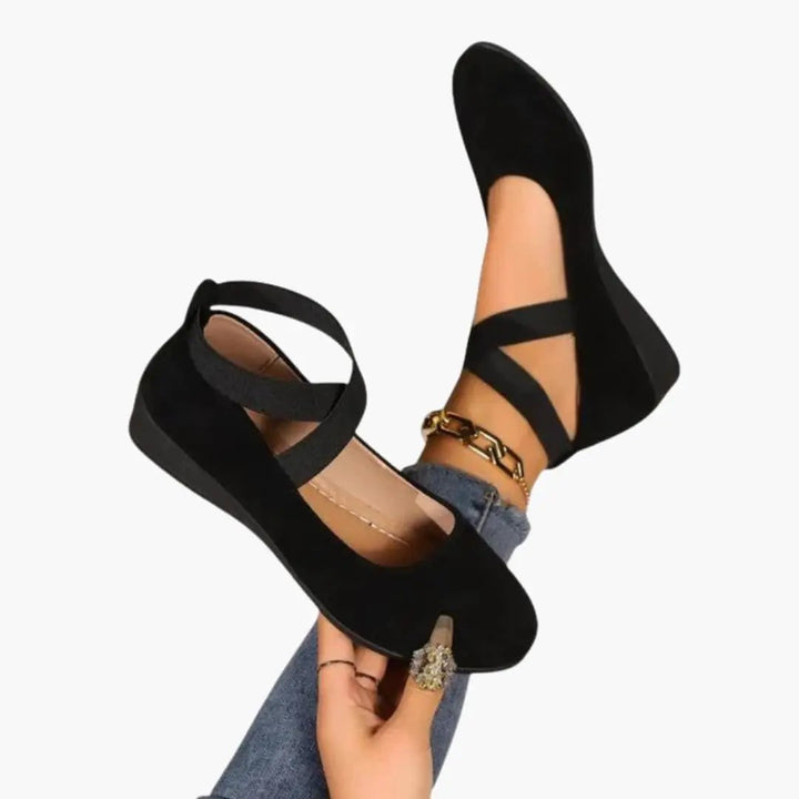 Women's orthopedic slip-on shoes with cushioned comfort, ideal for daily wear & walking. Supportive flats.