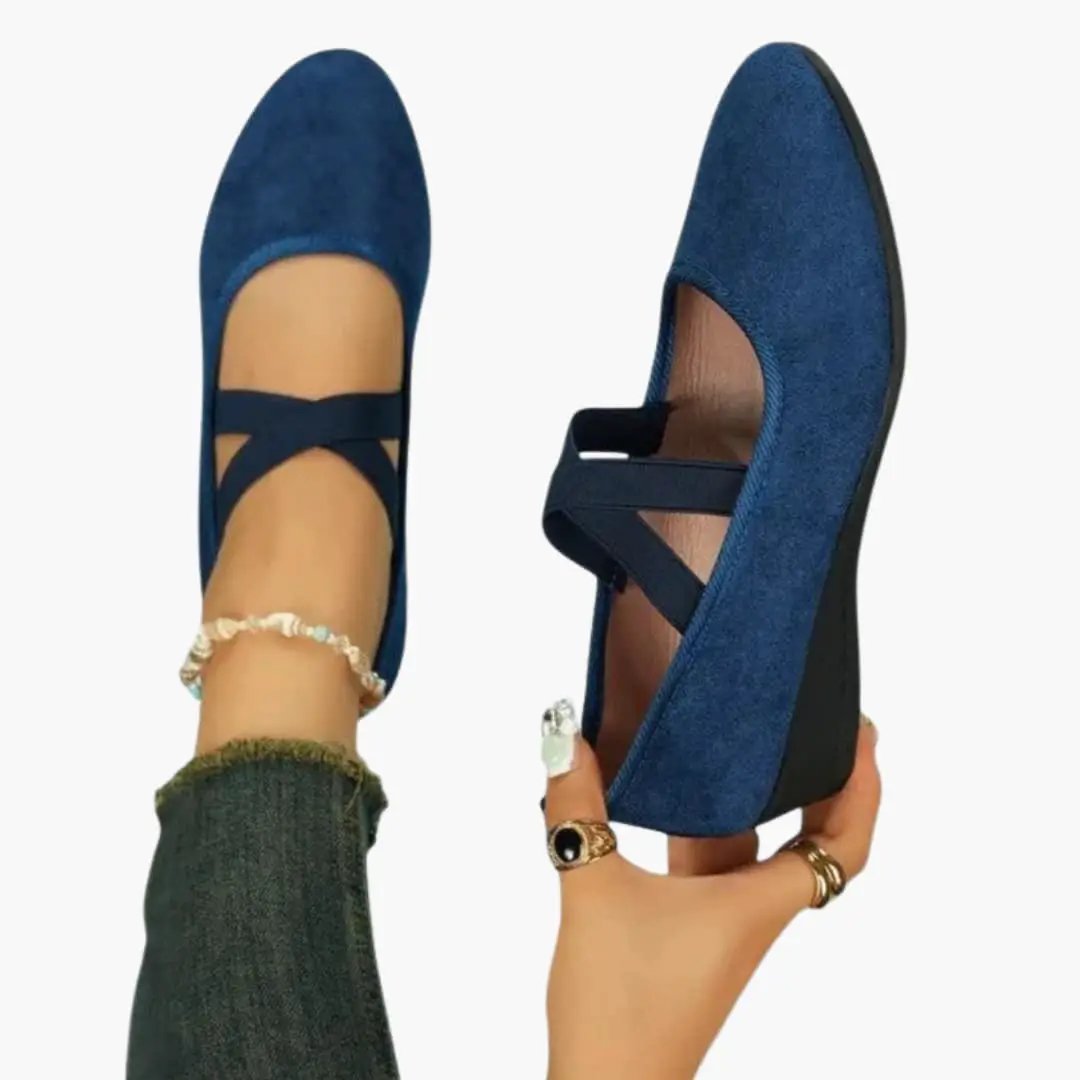 Comfortable women's orthopedic slip-on flats. Cushioned arch support for walking & daily comfortable wear.
