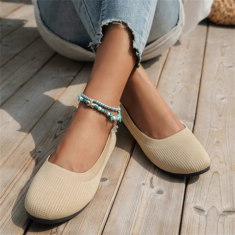 Women's orthopedic slip-on shoes with memory foam for all-day comfort and arch support.