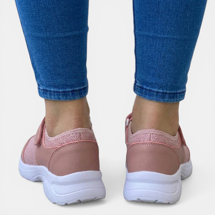 Stylish women's casual slip-on sneakers. Supportive orthopedic design ensures all-day comfort & easy wear.