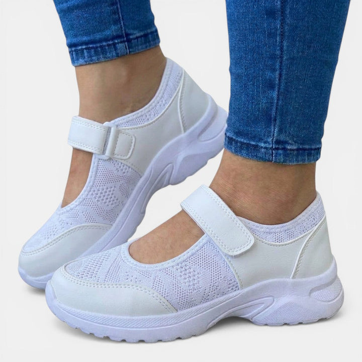 Lightweight women's orthopedic walking shoes, easy slip-on style for ultimate comfort and support.