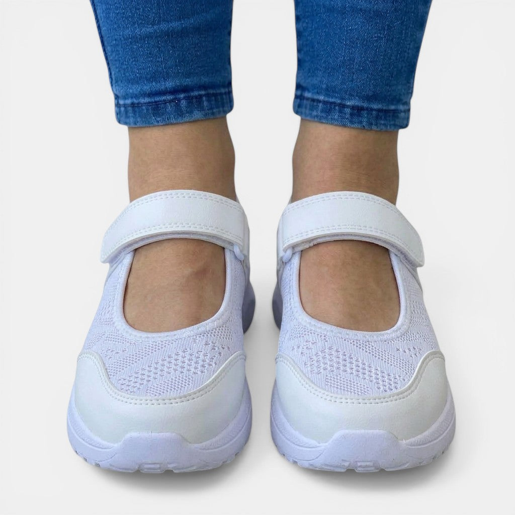 Everyday women's comfort footwear: slip-on orthopedic sneakers offering superior foot support.
