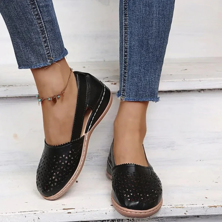 Easy-on women's orthopedic summer slip-on shoes, offering all-day comfort for casual spring activities.