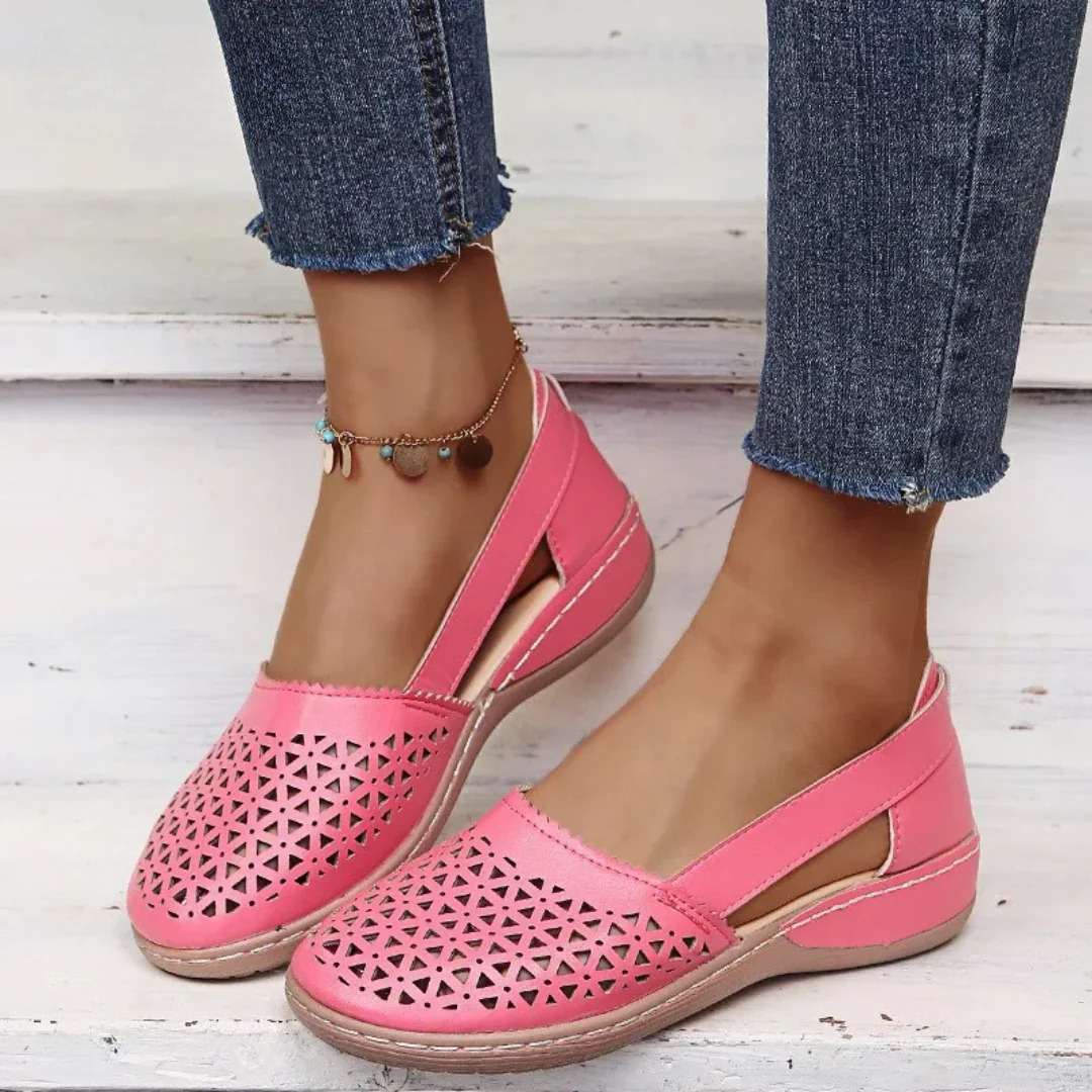 Versatile women's orthopedic slip-on flats, providing breathable comfort, great for summer & spring casuals.