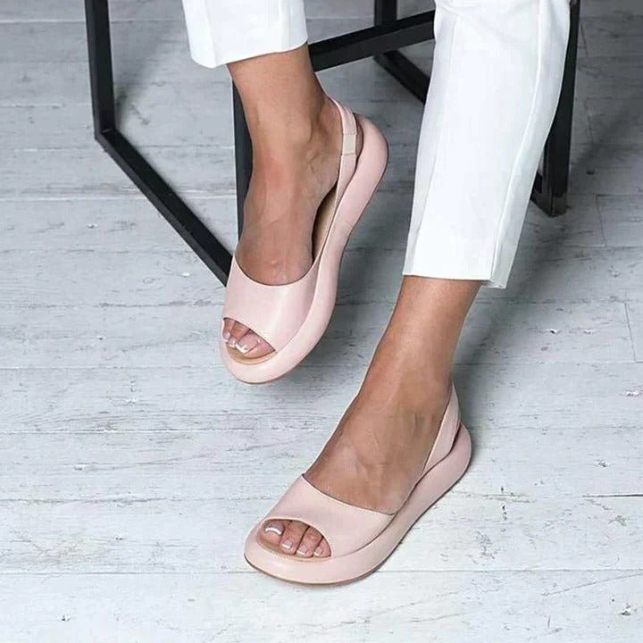 Women's orthopedic summer sandals with slingback comfort for excellent foot support.