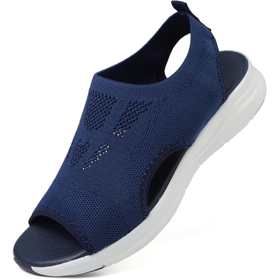 Orthopedic women's sandals with arch support, perfect for summer walks.