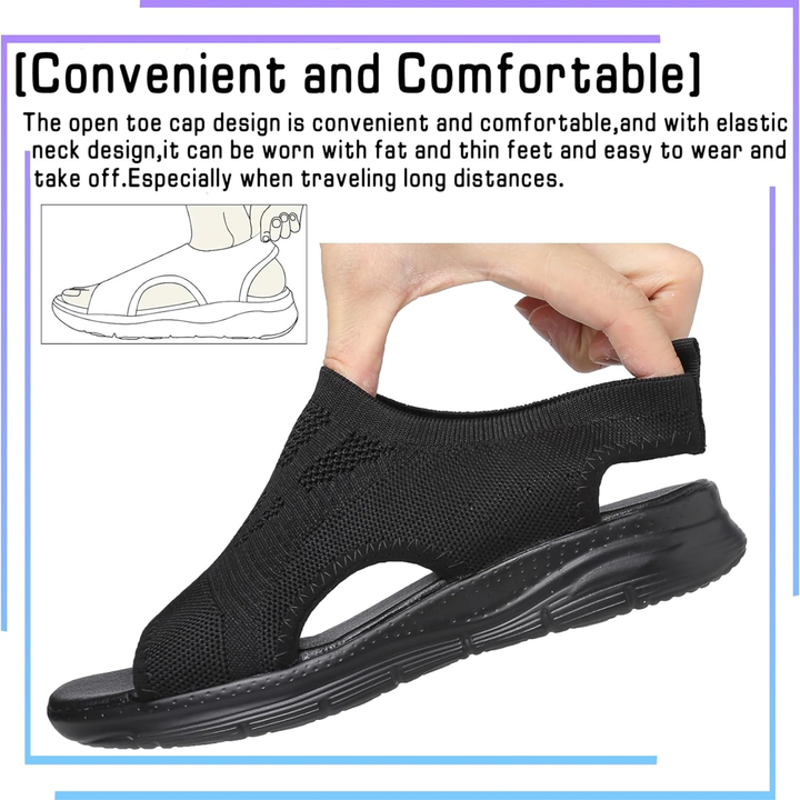 Foot support women's walking sandals, comfortable design, great for daily use.