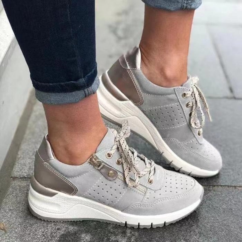 Supportive women's orthopedic walking shoes with advanced arch support, ideal for plantar fasciitis & bunion relief.
