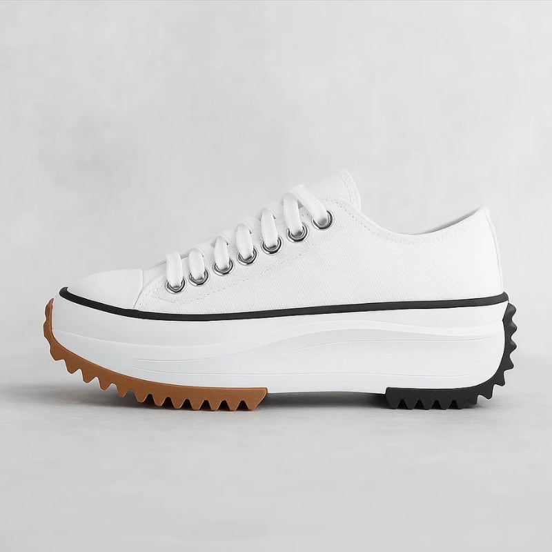 Orthopedic women's sneakers promoting healthy posture & all-day comfort for walking.