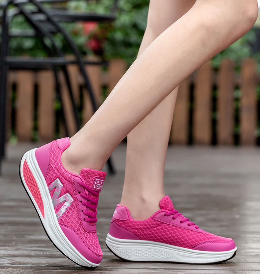 Women's supportive orthopedic walking footwear, designed for pain relief and an active lifestyle.