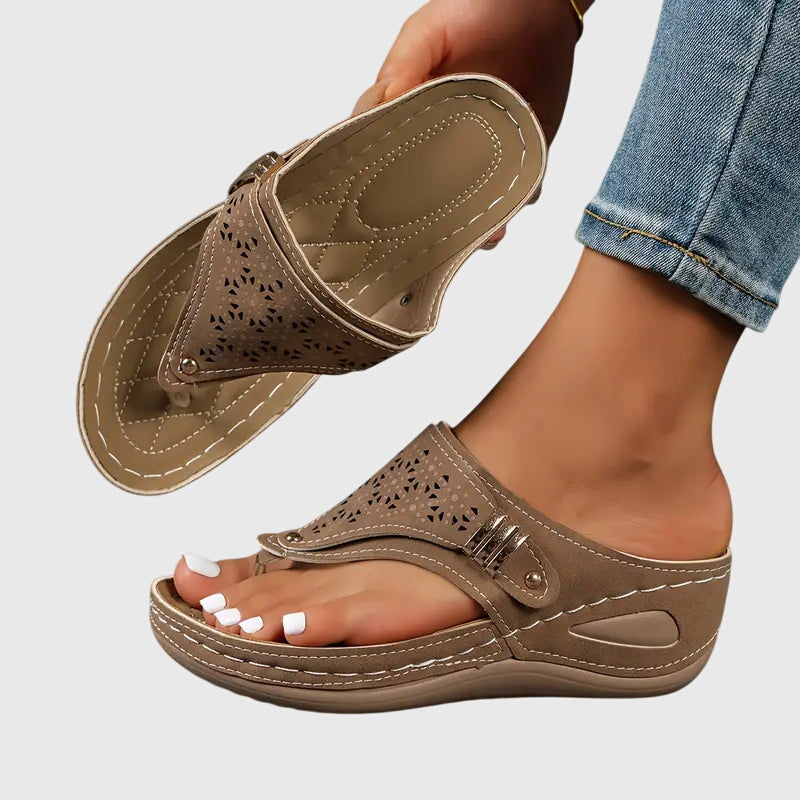 Women's orthopedic wedge sandals for ultimate comfort, arch support, and foot pain relief. Perfect casual summer footwear.