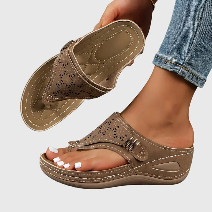 Women's orthopedic wedge sandals for ultimate comfort, arch support, and foot pain relief. Perfect casual summer footwear.