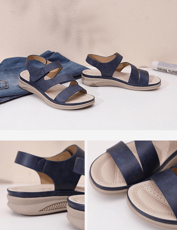 Womens orthopedic wedge sandals, comfortable and supportive for daily wear. Great foot support.