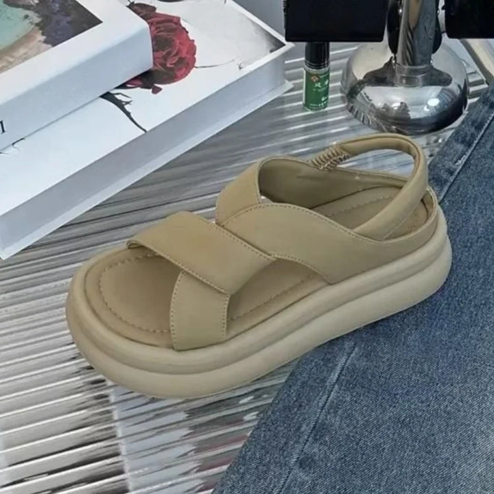Orthopedic arch support wedge sandals for women, combining health benefits with casual summer style.