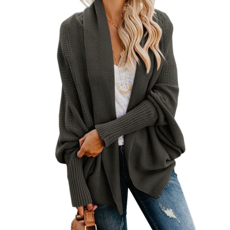Cozy women's oversized cardigan, a perfect stylish addition to your fall & winter wardrobe.