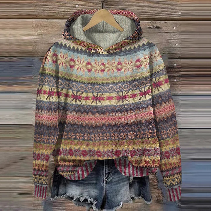 Women's oversized warm brown hoodie for cozy comfort and casual layering. Perfect for chilly days.