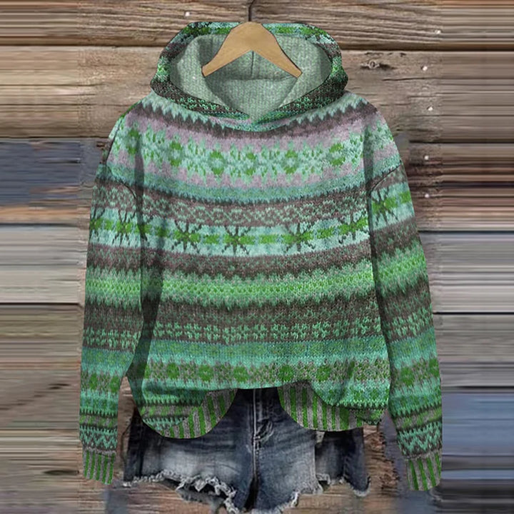 Blue oversized women's hoodie, super warm and cozy for ultimate comfort. Ideal casual layering piece.