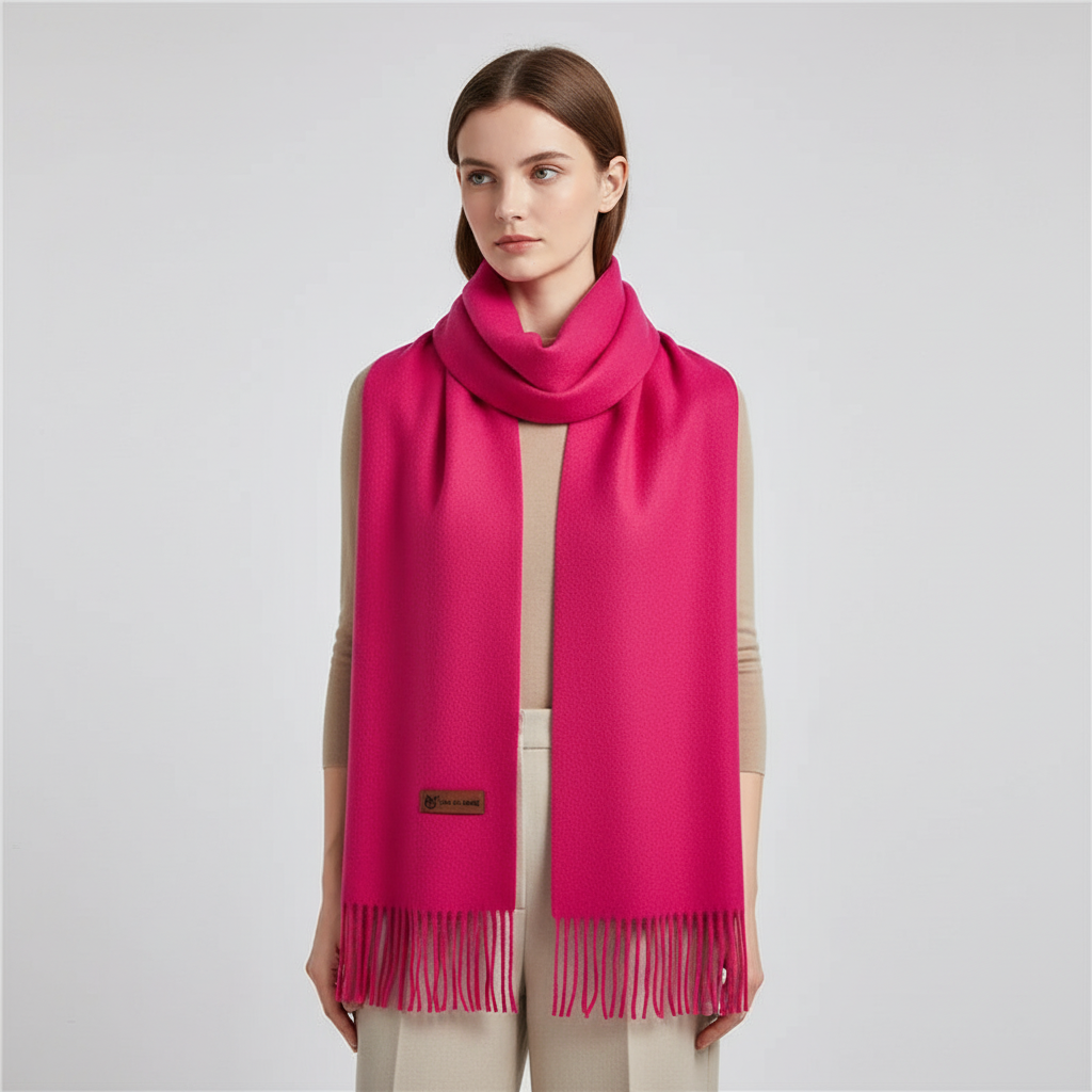 Stylish women's warm winter scarf, oversized for ultimate comfort and a fashionable look.