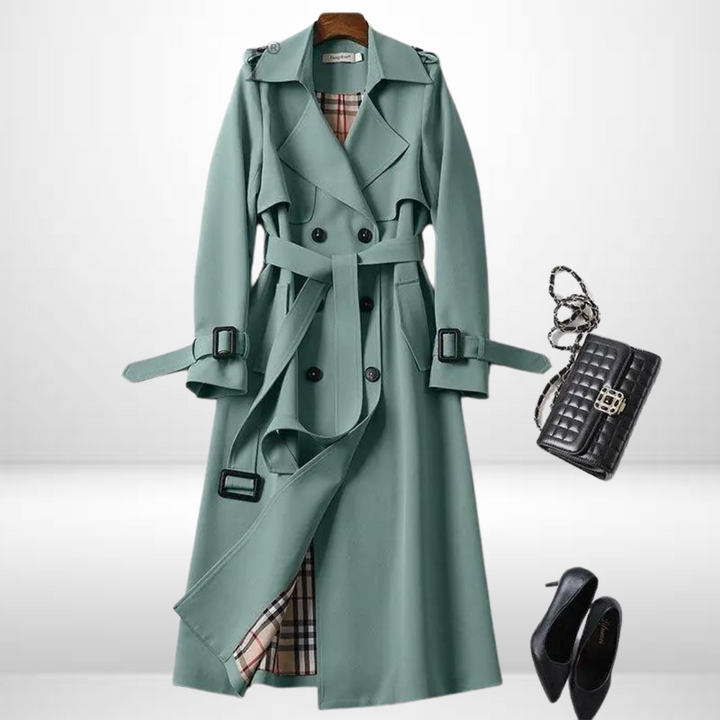 Cozy women's padded mid-length jacket for winter, offering warmth, style & comfort as casual outerwear.
