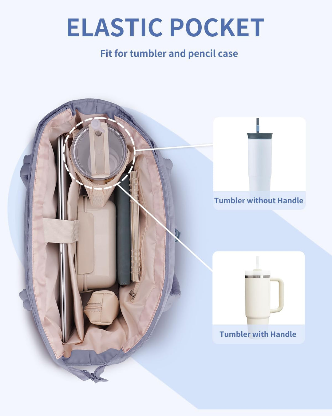 Premium women's padded shoulder bag, for tech & hydration, with laptop & cup holder.
