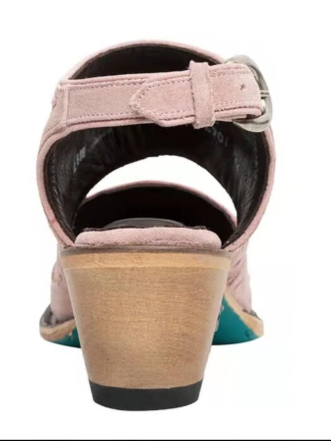 Stylish pink embroidered cowgirl boots with a snip toe & slingback design. Ideal women's festival or statement shoes.