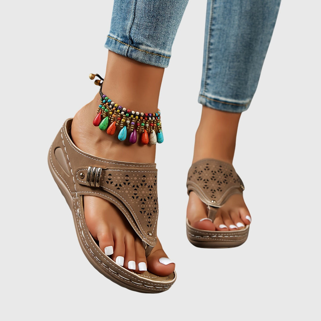 Women's platform ankle strap sandals, perfect for comfortable summer fashion.