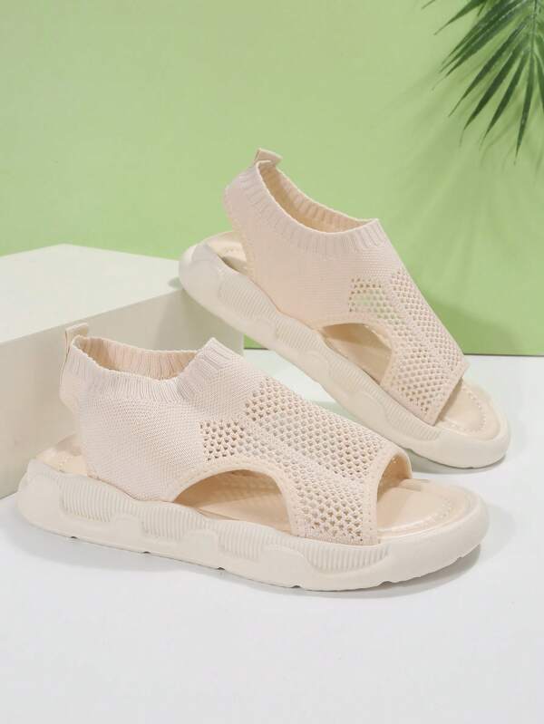 Chic women's platform open toe slip-on sandals, ideal for casual and fashion wear.