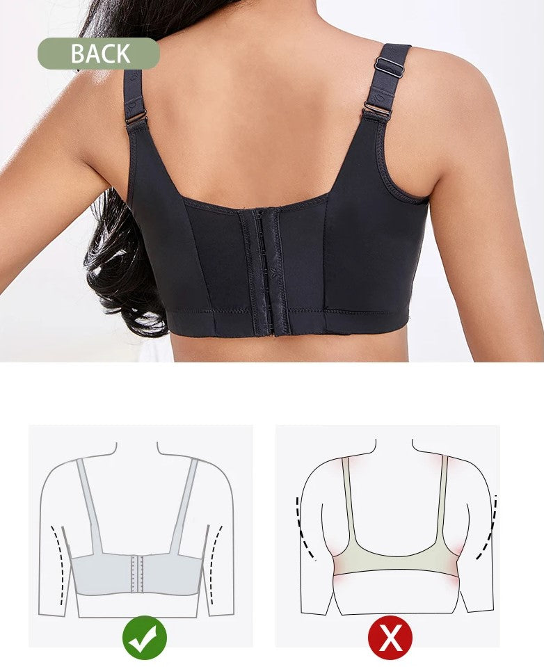 All-year plus size deep cup push-up bra for women, offering comfortable support and a confident look.