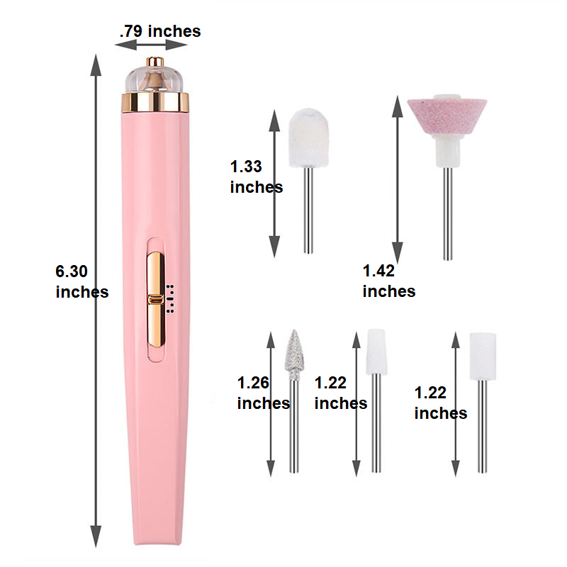 Shining head for the electric manicure kit, giving nails a natural, high-gloss finish without polish.