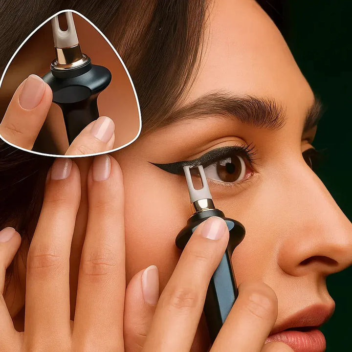 Women's precise eyeliner tool kit for sharp, smudge-proof gel liner application. Includes long-lasting black/brown gel.