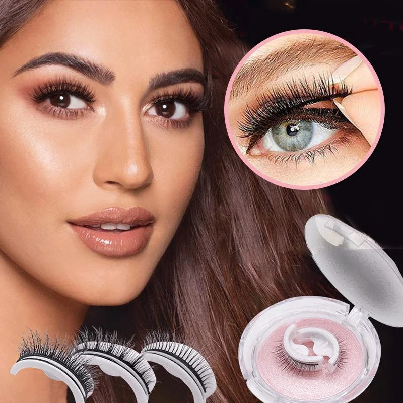 Women's premium reusable self-adhesive false eyelashes for a natural, beautiful look.